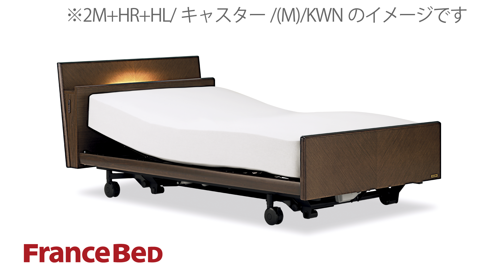 フランスベッド|グランサス GS-09C (2モーター / レッグ-A) KWN(ウォールナット)色 セミダブル