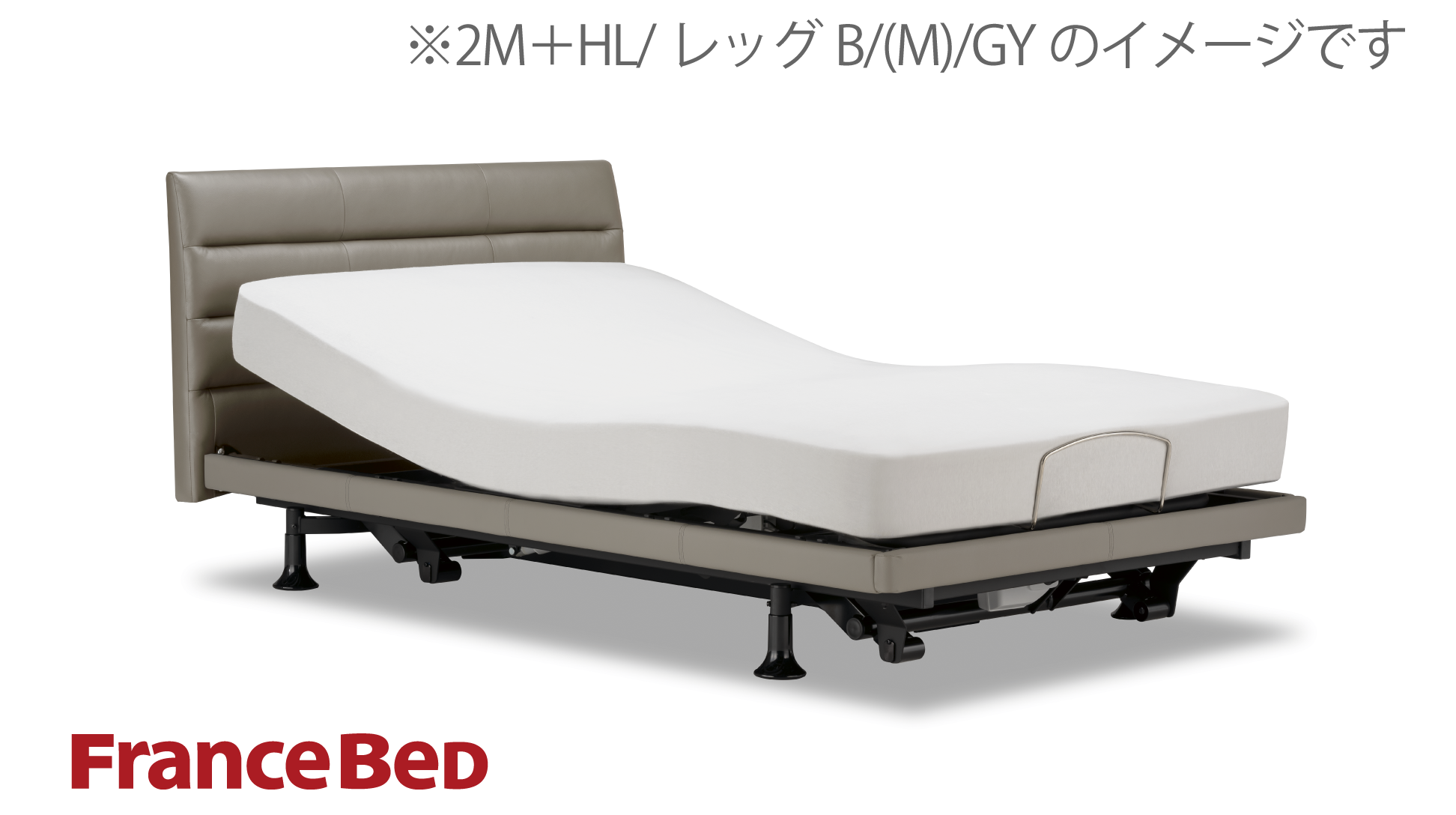 フランスベッド|グランサス GS-11F (2モーター / レッグ-A) WH(ホワイト)色 シングル