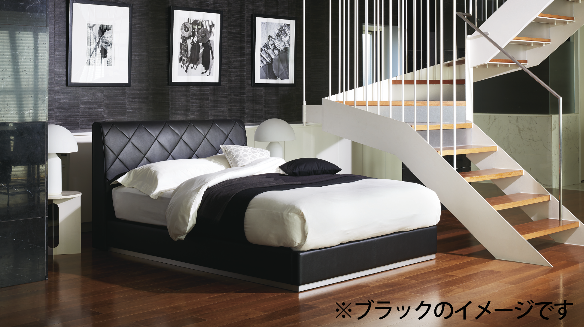 日本ベッド|マジェスティー ブラック色 E681 シングル