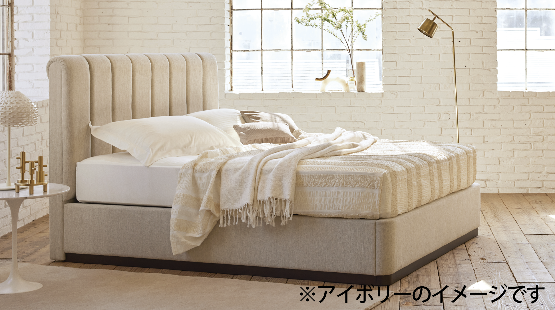 日本ベッド|レストクイーン ライトグレー色 E583 セミダブル