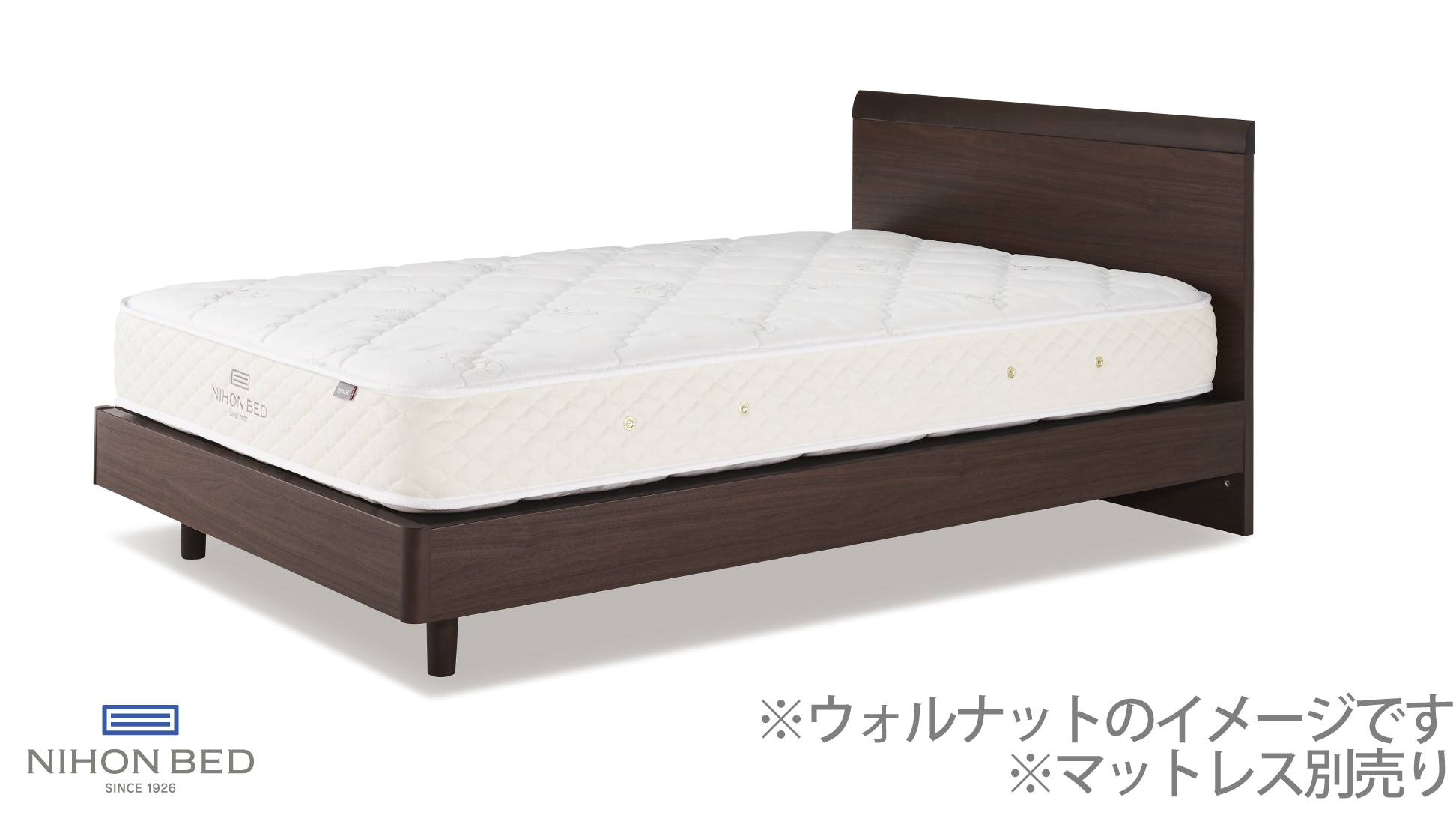 日本ベッド|セラーズ AFE (引出し無) グレージュ色 E323 クイーン