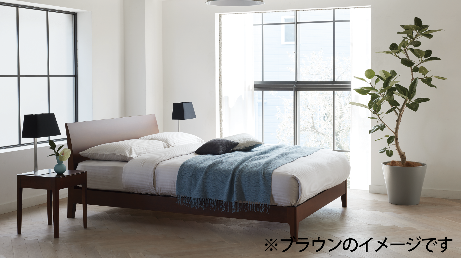 日本ベッド|ソムノ ダークブラウン色 C081 クイーン