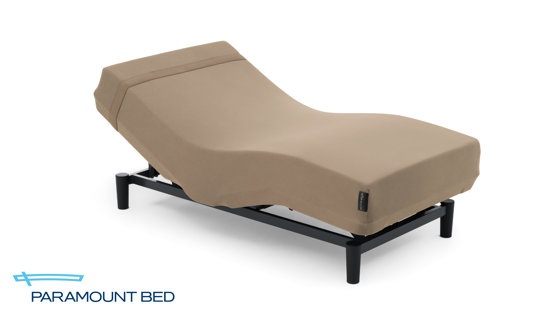 パラマウントベッド|Active Sleep BED (ANALYZERなし / コットンスムースニット) ライトブラウン色 セミダブル