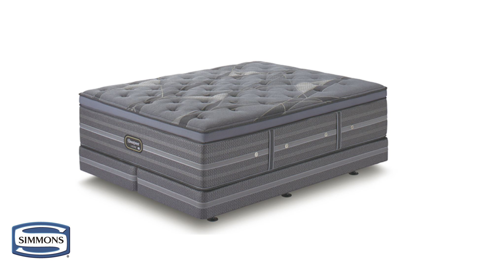 シモンズ|LUXE アルティメイト ピロートップAA21LU1 キング(2枚もの)