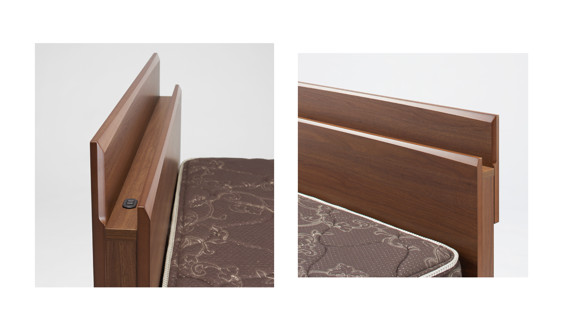 シモンズ|ベッドセット|グランゲート キャビネット ST ミディアム色|6.5インチ レギュラー ダブル