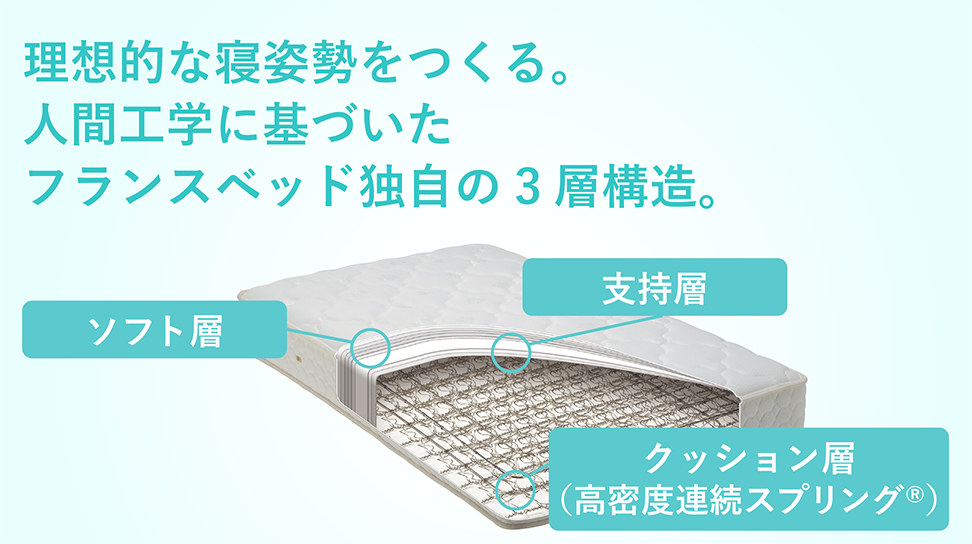 フランスベッド|LT-7000 ミディアムソフト クイーン